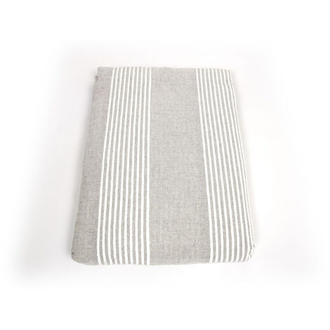 Copriletto Copritutto In Cotone Disegno Ginevra Colore Grigio, misuraPiazza e MezzacoloreGrigio