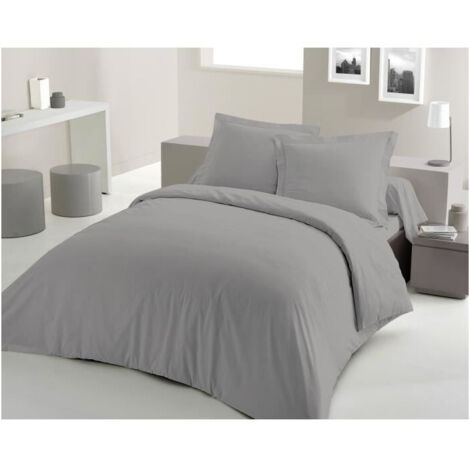 COPRILETTO LOVELY HOME - 240x260 cm - 100% COTONE - GRIGIO CHIARO