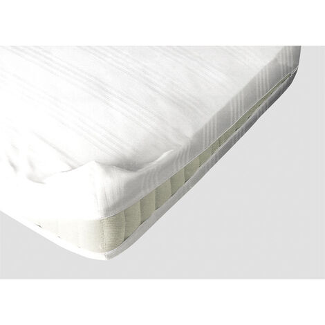 Coprimaterasso Bianco Protezione Letto Materasso Modello Sanfort Con Zip, misura1 Piazza E MezzacoloreCoprimat Zip