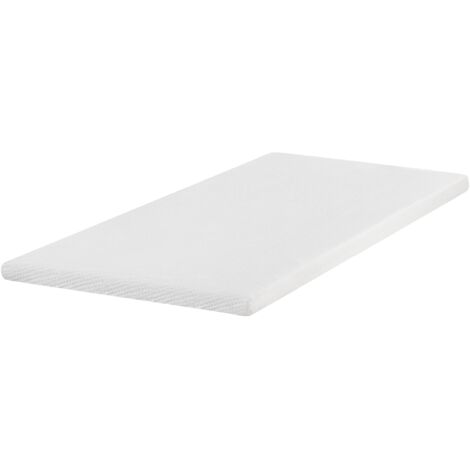 Coprimaterasso in schiuma bianca 90 x 200 cm Gracious