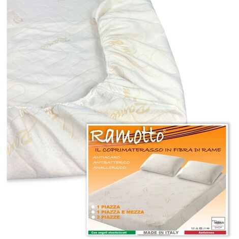 COPRIMATERASSO RAMOTTO © IN FIBRA DI RAME 1 PIAZZA