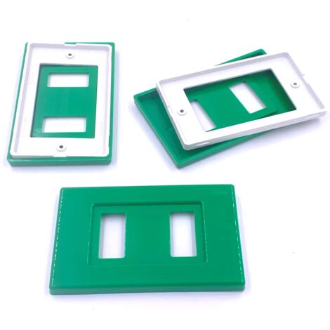 COPRINTERRUTTORE OLIVARI TAMIGI 2 FORI VERDE