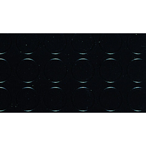 COPRIPAVIMENTO IN PVC BOLLATO NERO Rt. Mtl 25x mt.1 h spess. mm.1 25.00 mq