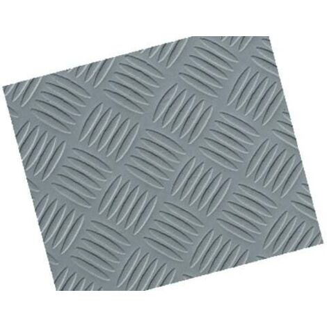 COPRIPAVIMENTO PVC TIPO LAMIERA ARGENTO 9745  CM.H100 - 25 MT