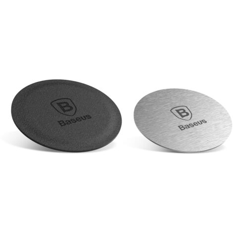 Copripiastre metalliche autoadesive per supporti magnetici per telefono, argento