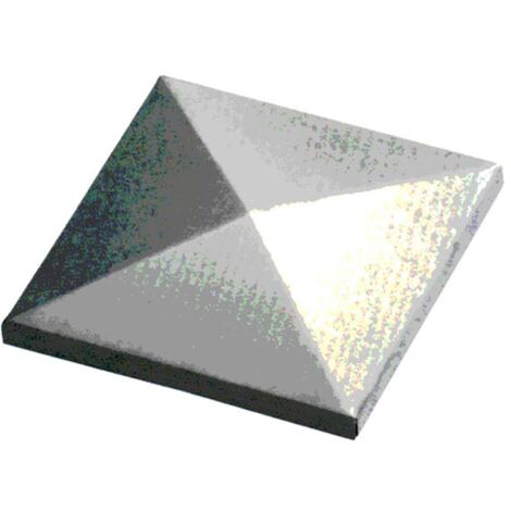 Copripilastro quadrato in Acciaio per Cancelli misura 100 mm Fc 165 2 PZ