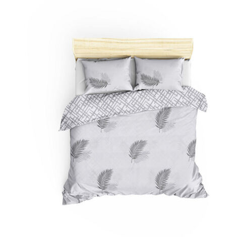 Copripiumino, copripiumino, biancheria da letto Set Grigio Bianco