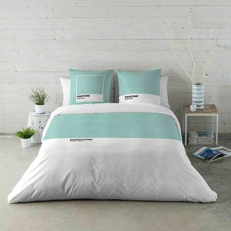 Pantone™ - Completo Letto Matrimoniale Cotone 2 Piazze, con Lenzuola  240x280 + Federe Cuscini 50x80 +