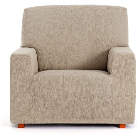 Copripoltrona elastico colore beige 80/110 cm Troya