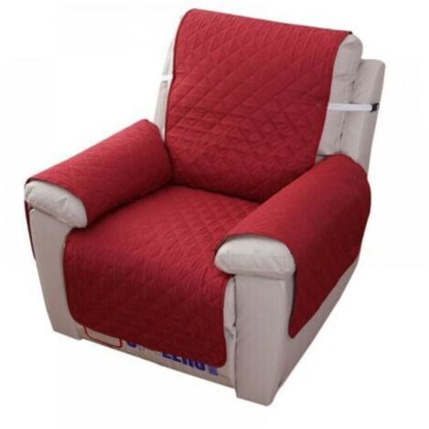 Copripoltrona relax monoposto, copridivano reclinabile impermeabile per camera da letto (rosso 55×200)