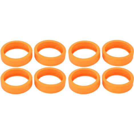 Copriruote in silicone per valigie, antirumore, arancioni