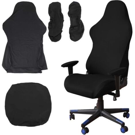 Coprisedia da gaming, set da 4 pezzi con braccioli e schienale, coprisedia per computer e sedia da gaming (sedia non inclusa)