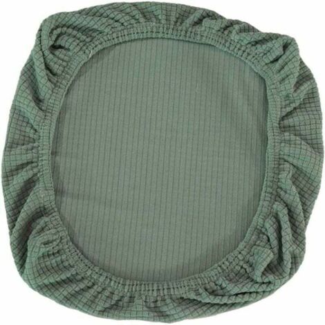 Coprisedia elasticizzato per sedia da ufficio, sedia girevole, coprisedile (verde 38-48 cm × 38-48 cm)