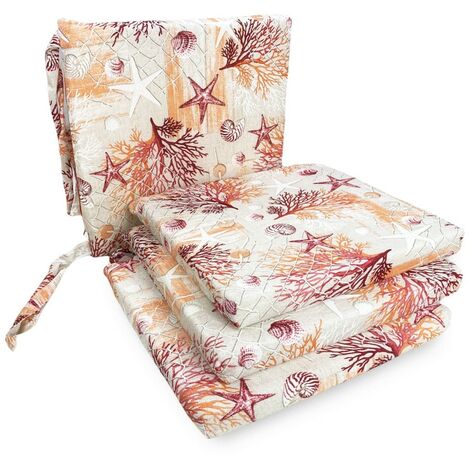 Cuscino per sedia rotondo Nelson Beige - Tessuto decorativo - Eminza