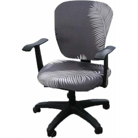 Coprisedie Ufficio Elastici 2 Pezzi - Fodera Universale Allungabile Per Sedia Da Scrivania, Nero