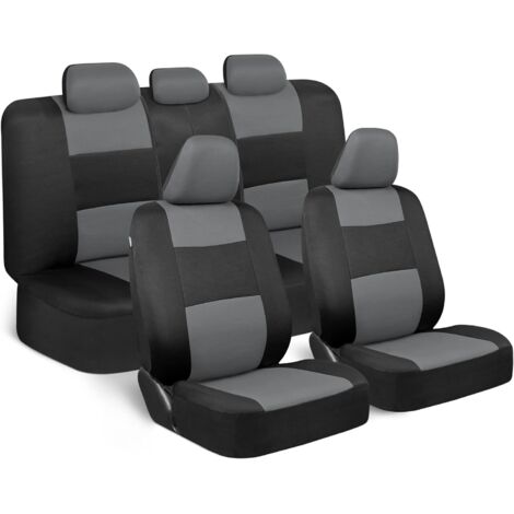 Coprisedile per auto, coprisedile anteriore e posteriore in tessuto traspirante, coprisedile universale in tessuto per berlina SUV, coprisedile interno per auto, compatibile con airbag