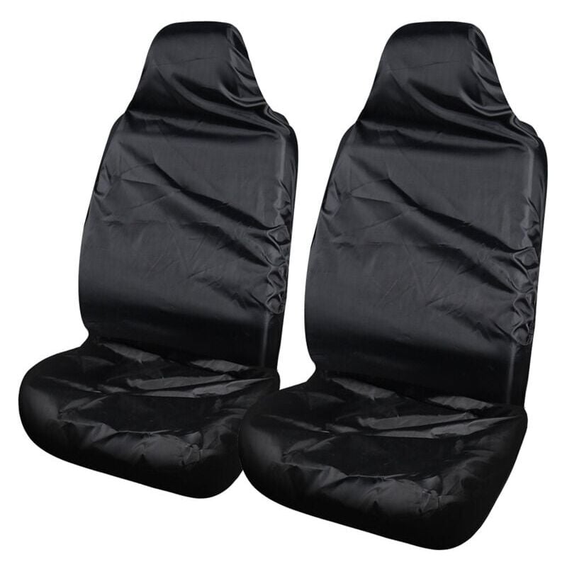 Image of Coprisedile per auto impermeabile e resistente, nero, 2 pezzi loy