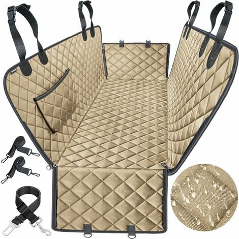 RHAFAYRE Coprisedili per auto per cani, coprisedili per cani in auto  Tansport Coprisedili per sedili posteriori con finestra di osservazione,  copri panca impermeabile per auto e SUV, 145 x 136 cm, ner