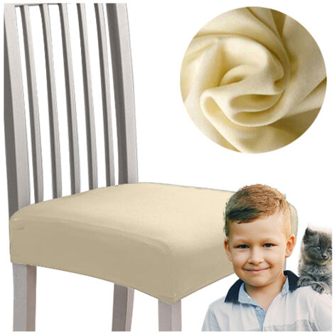 Coprisedile per sedia LISCIO elastico CREMA
