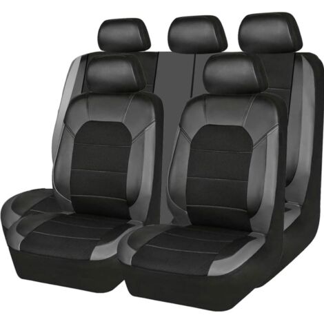 Coprisedili e cuscini per auto, compatibili con la maggior parte delle auto - grigio
