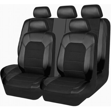 Coprisedili e cuscini per auto, compatibili con la maggior parte delle auto - neri