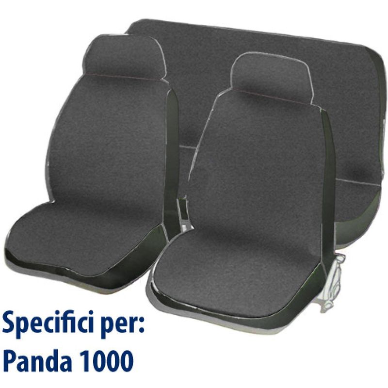 Image of Lupexshop - Coprisedili Fiat Panda 1000 - grigio