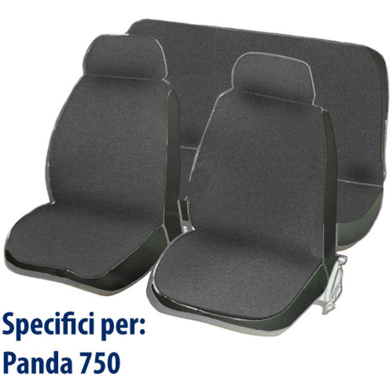 Image of Coprisedili Fiat Panda 750 - grigio