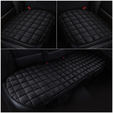 Coprisedili per auto, cuscini e protezioni per sedili, accessori per auto - traspiranti, morbidi e caldi [senza cuciture] - 2 coprisedili anteriori e 1 coprisedili posteriori