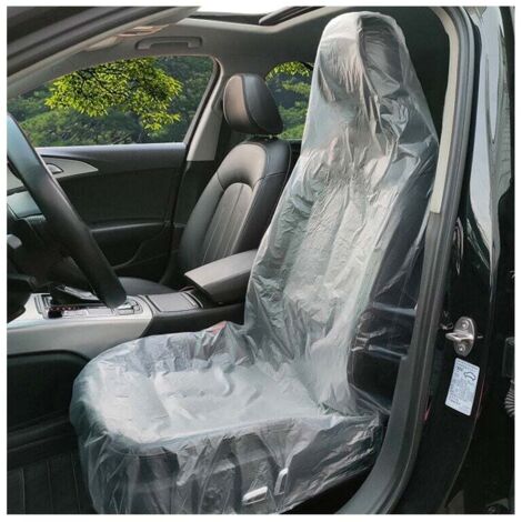 Coprisedili per auto monouso da 100 pezzi, protezione per sedili in plastica ultra spessa, 25 g