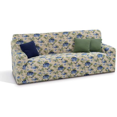 Copriseduta Sofa Cover In Fantasia Disegno AB, misura2 PosticoloreAB 2000 Blu