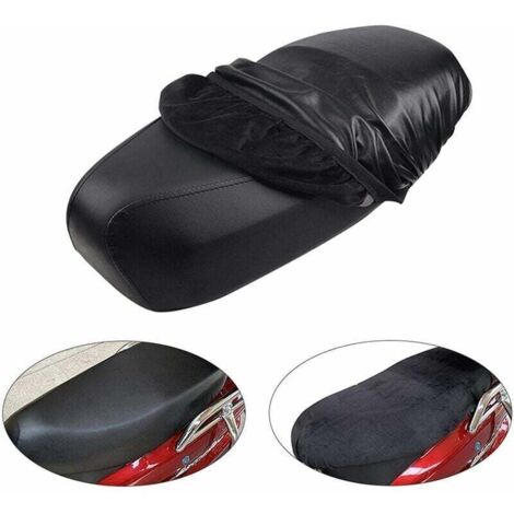 Coprisella per moto in 2 pezzi, coprisella in pelle PU, coprisella per moto impermeabile con elastico per la sostituzione del coprisella per moto e scooter