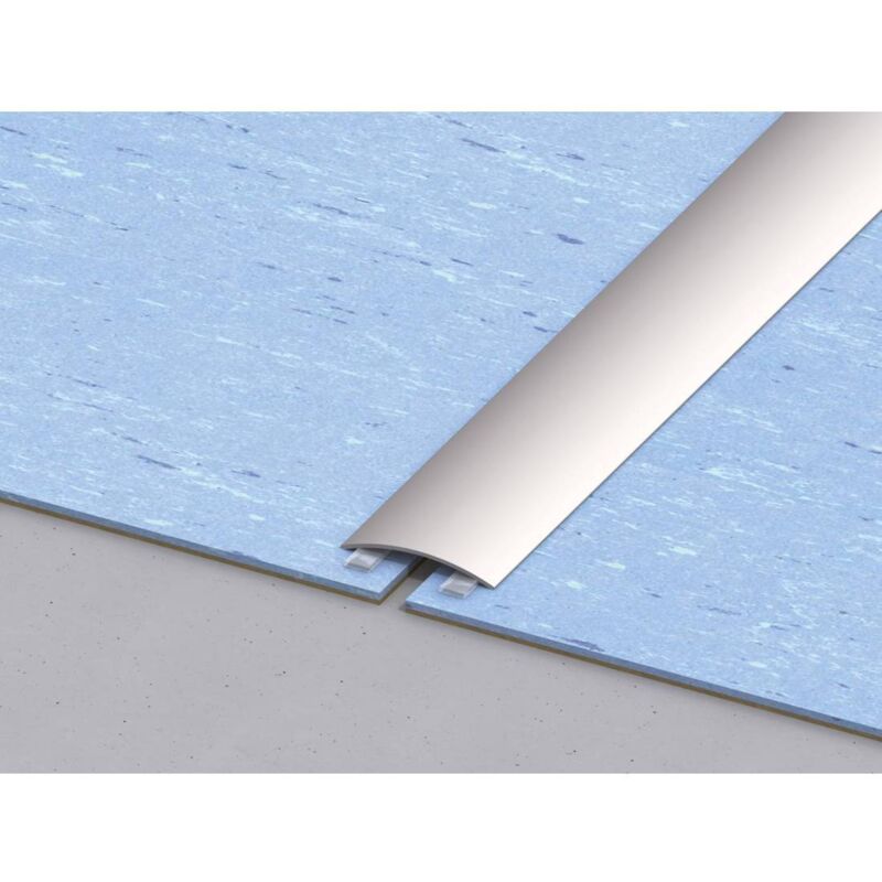 Couverture de seuil en aluminium adhésif argenté cm. 90