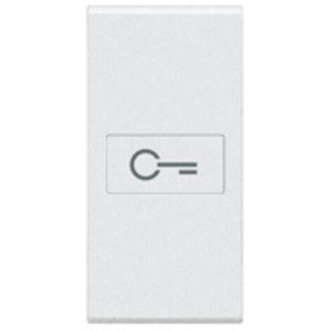 Copritasto ax+Chiave 1m Bianco Living Light bticino N4916F