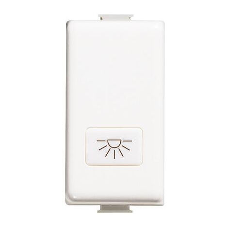 Copritasto Bticino Matix con simbologia lampada bianco AM5921A