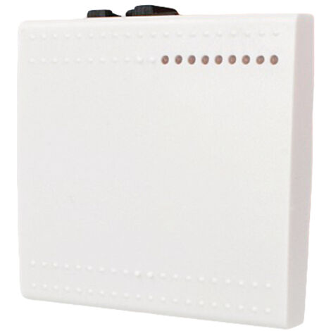 Copritasto Copriforo 2M Da 2 Moduli Bianco Compatibile Bticino Living