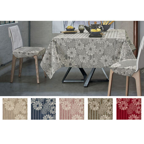 Copritavolo Antimacchia Disegno Sole Colore Rosso By Suardi, misura140x140coloreRosso