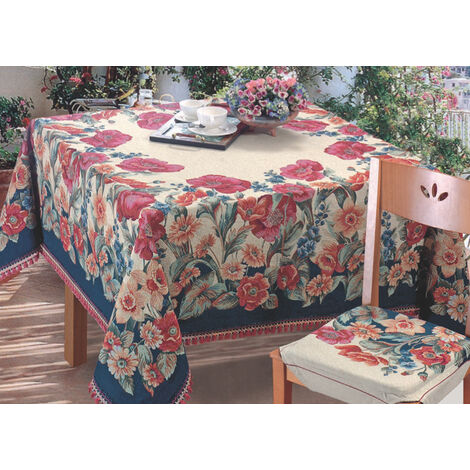 Copritavolo Jacquard Disegno Garden By Suardi, misura150x150coloreGarden