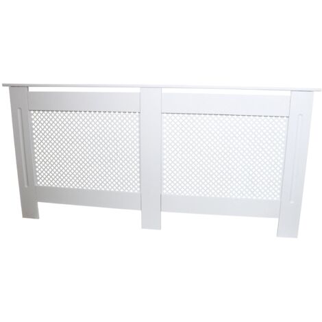 Copritermosifone Copertura Termosifoni e Caloriferi in MDF Bianco 1720mm