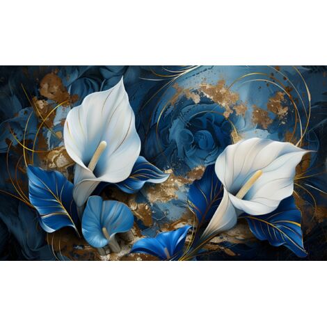 Copritermosifone Copritermosifone per soggiorno Fiori Calle 60x100