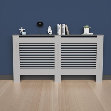 Copritermosifone Grigio in MDF Alto 90 cm  152x19x92cm