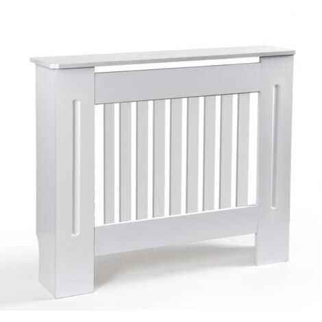 COPRITERMOSIFONE IN LEGNO 112 X 19 X 81.5 CM IN COLORE BIANCO