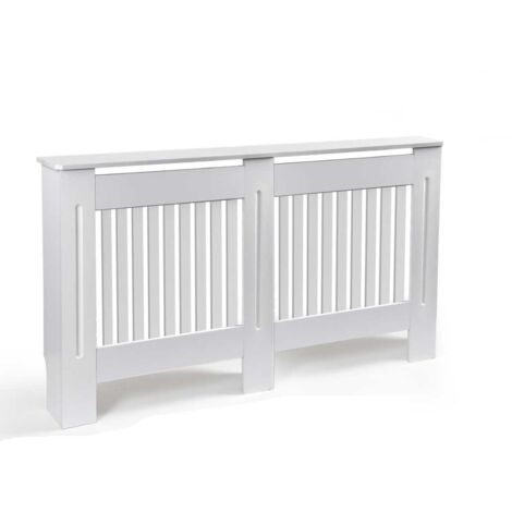 COPRITERMOSIFONE IN LEGNO 152 X 19 X 81 CM IN COLORE BIANCO