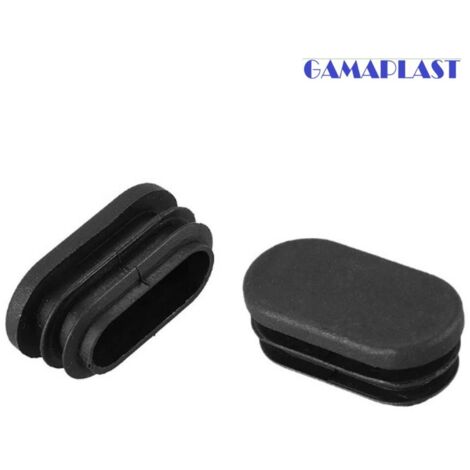 COPRITESTA OVALE MM.15X30 ALETTATO NERO (CONFEZIONE PZ.25)