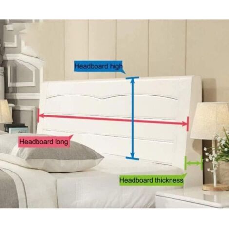 Copritestiera estensibile da 150 cm, copritestiera protettivo antipolvere per testiera della camera da letto, protezione per il comodino