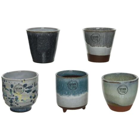 Coprivaso in terracotta Blu Mania