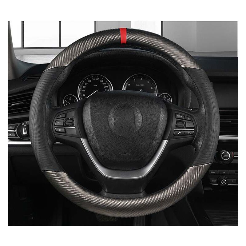 Coprivolante in pelle PU di forma rotonda in fibra...
