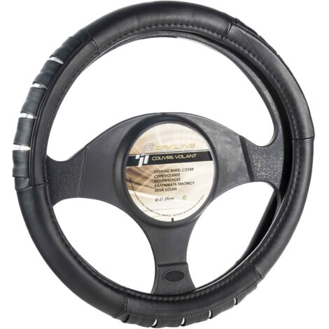 Coprivolante in similpelle e cromo