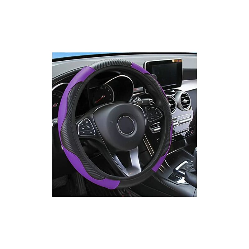 Coprivolante per auto, universale in pelle PU in