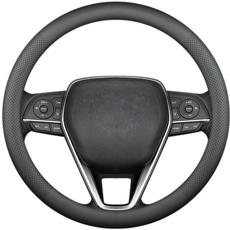 Coprivolante standard da 14,5-15 pollici, antiscivolo, in similpelle microfibra traspirante, colore nero.