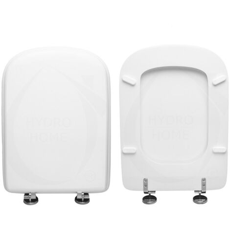 Copriwater Alena Sbordoni legno rivestito in resina poliestere bianco